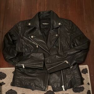Barneys Black Leather Jacket